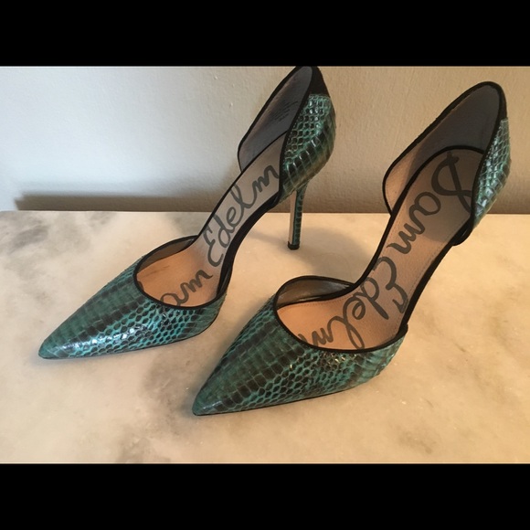 sam edelman turquoise heels